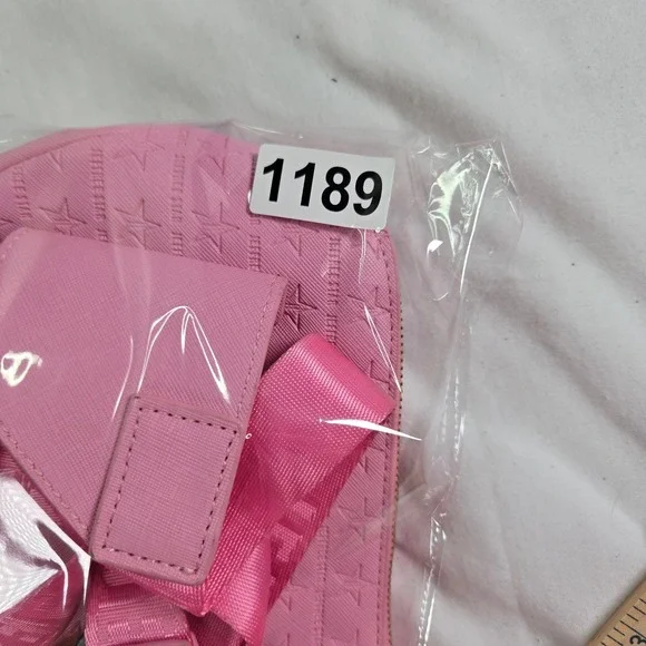 Jeffree Star Pink Star Fanny Pack Belt Bag Purse Gold Accents Cute‎ Kawaii - Picture 13 of 13